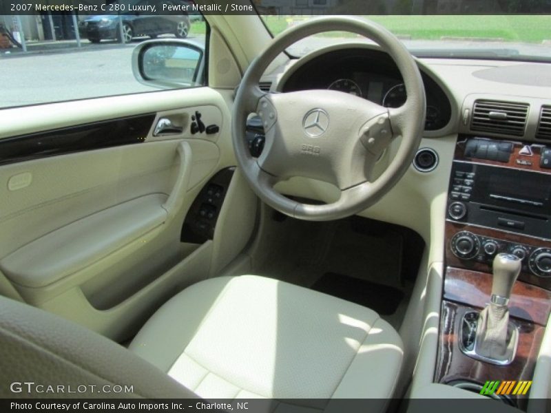 Pewter Metallic / Stone 2007 Mercedes-Benz C 280 Luxury