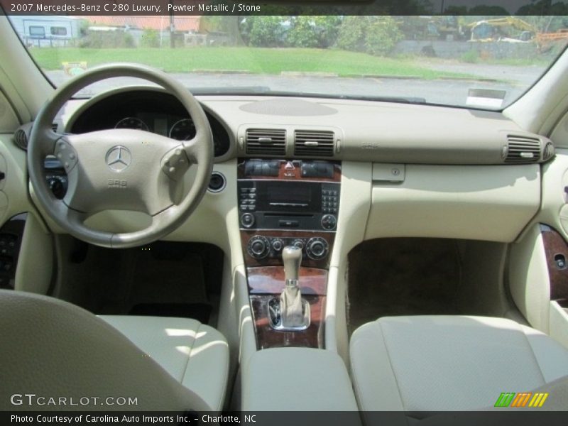 Pewter Metallic / Stone 2007 Mercedes-Benz C 280 Luxury