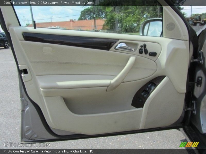 Pewter Metallic / Stone 2007 Mercedes-Benz C 280 Luxury