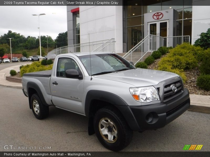 Silver Streak Mica / Graphite Gray 2009 Toyota Tacoma Regular Cab 4x4