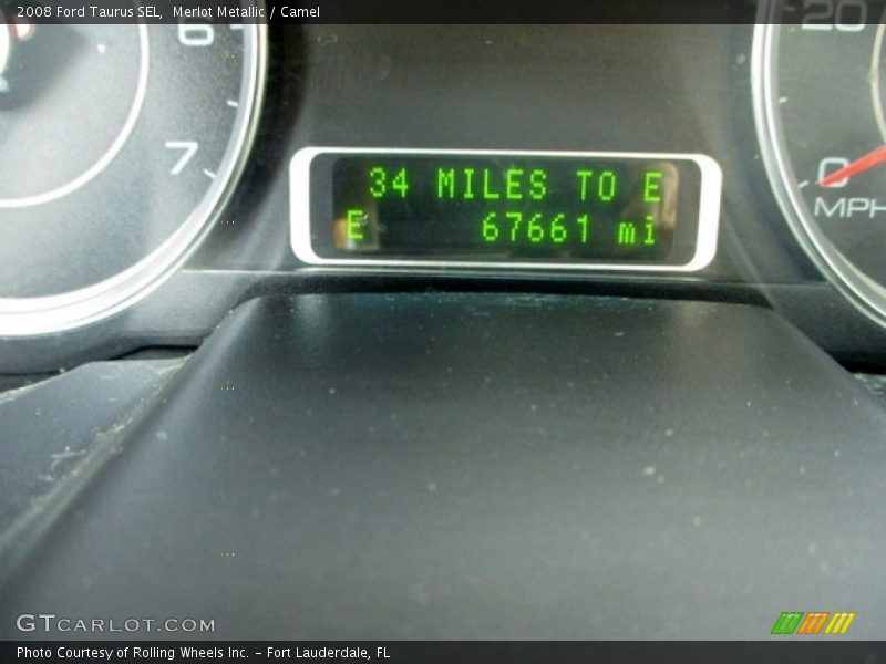 Merlot Metallic / Camel 2008 Ford Taurus SEL