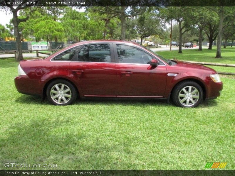 Merlot Metallic / Camel 2008 Ford Taurus SEL