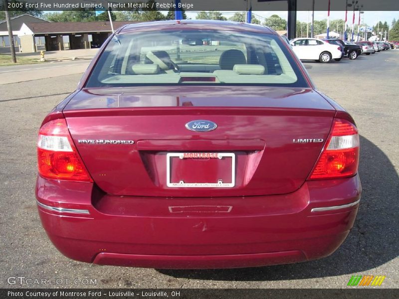 Merlot Metallic / Pebble Beige 2005 Ford Five Hundred Limited
