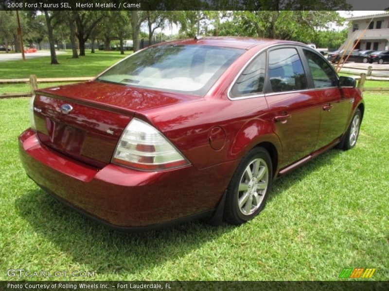 Merlot Metallic / Camel 2008 Ford Taurus SEL