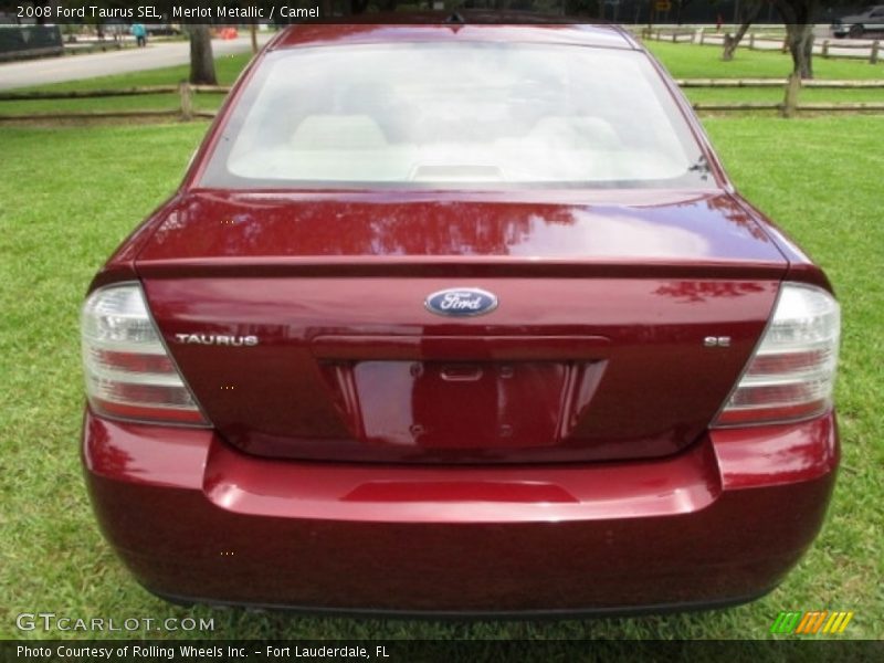 Merlot Metallic / Camel 2008 Ford Taurus SEL
