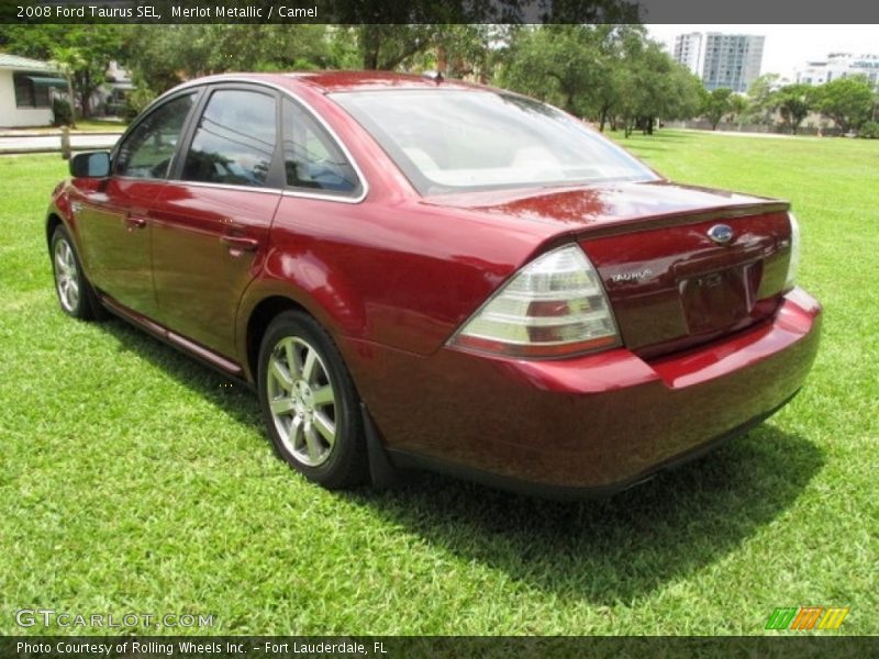 Merlot Metallic / Camel 2008 Ford Taurus SEL