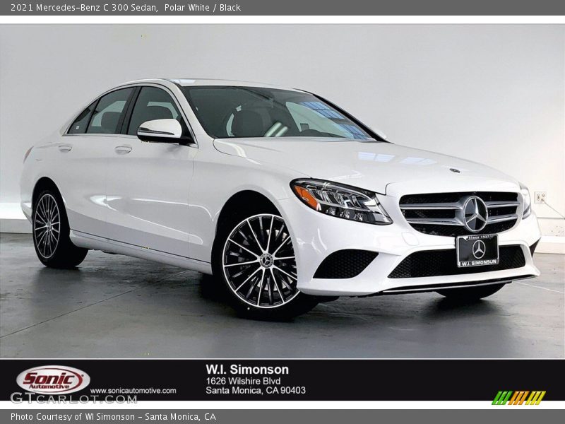 Polar White / Black 2021 Mercedes-Benz C 300 Sedan