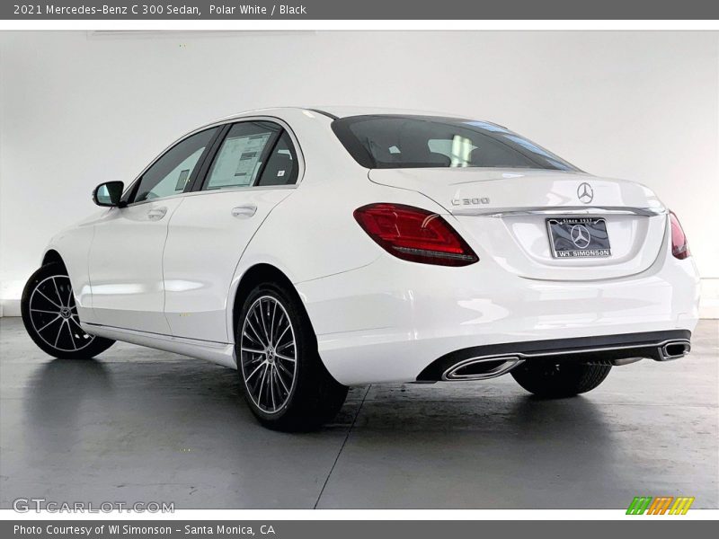 Polar White / Black 2021 Mercedes-Benz C 300 Sedan