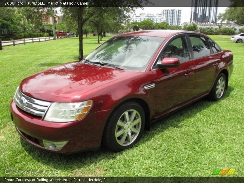 Merlot Metallic / Camel 2008 Ford Taurus SEL