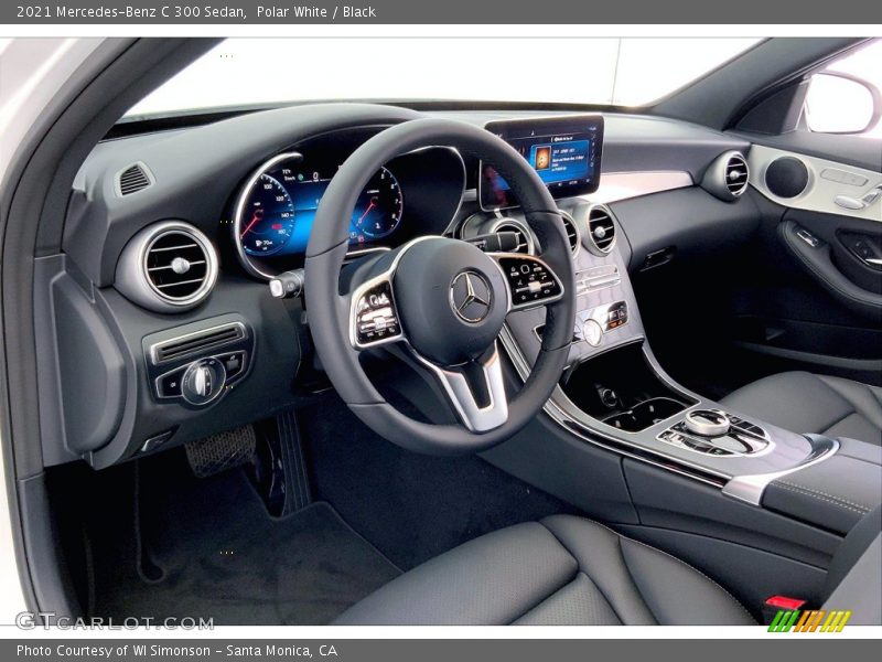 Polar White / Black 2021 Mercedes-Benz C 300 Sedan
