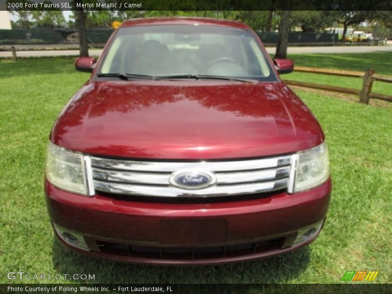 Merlot Metallic / Camel 2008 Ford Taurus SEL