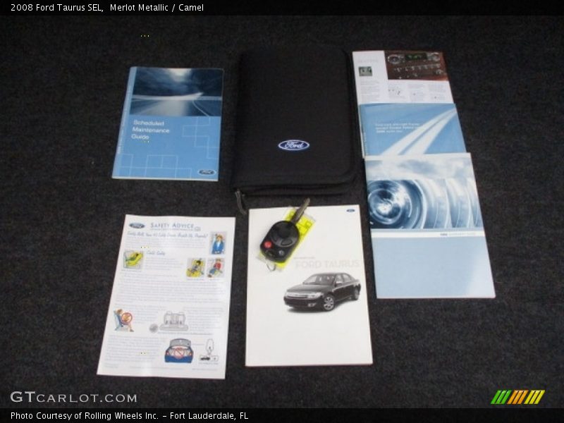 Merlot Metallic / Camel 2008 Ford Taurus SEL