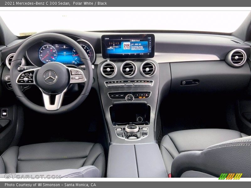 Polar White / Black 2021 Mercedes-Benz C 300 Sedan