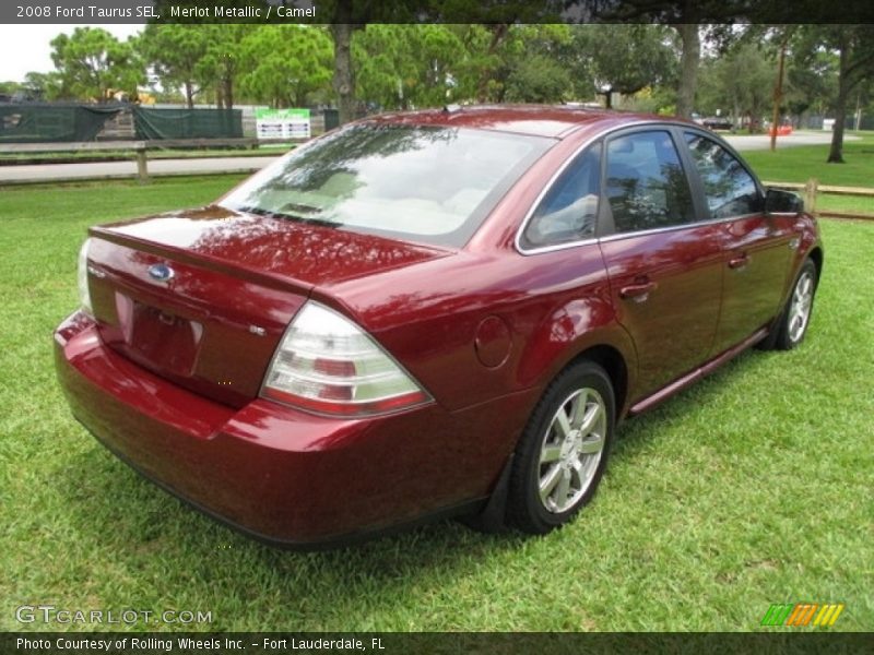 Merlot Metallic / Camel 2008 Ford Taurus SEL