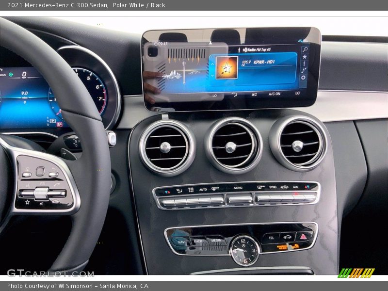 Polar White / Black 2021 Mercedes-Benz C 300 Sedan