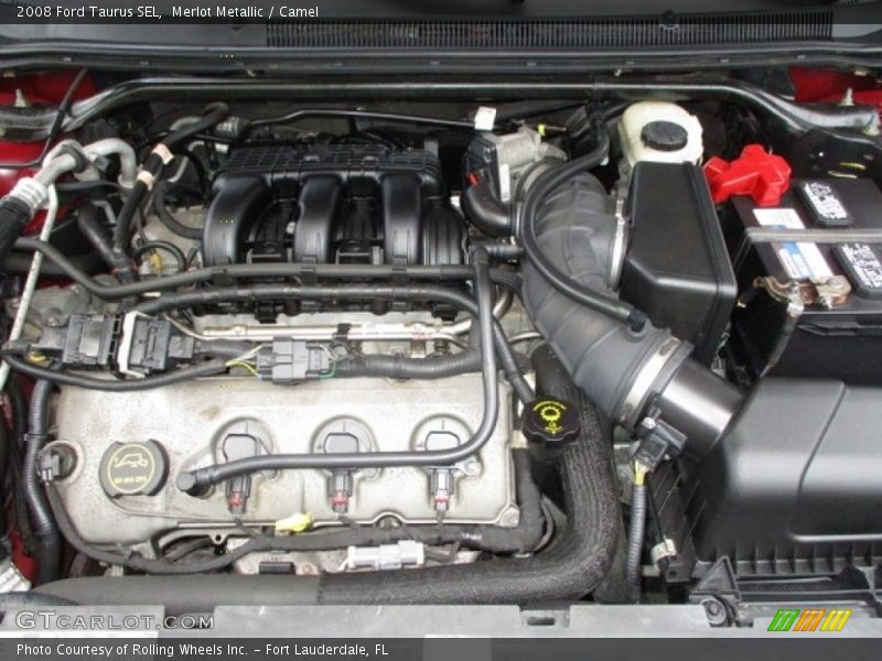 Merlot Metallic / Camel 2008 Ford Taurus SEL