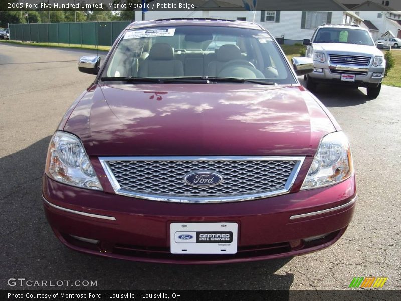 Merlot Metallic / Pebble Beige 2005 Ford Five Hundred Limited