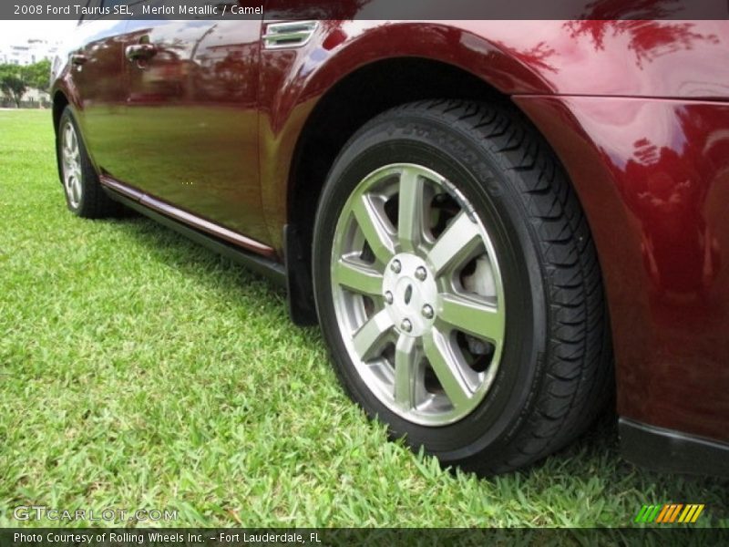 Merlot Metallic / Camel 2008 Ford Taurus SEL