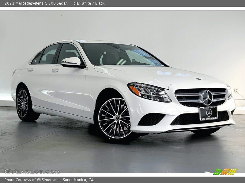 Polar White / Black 2021 Mercedes-Benz C 300 Sedan