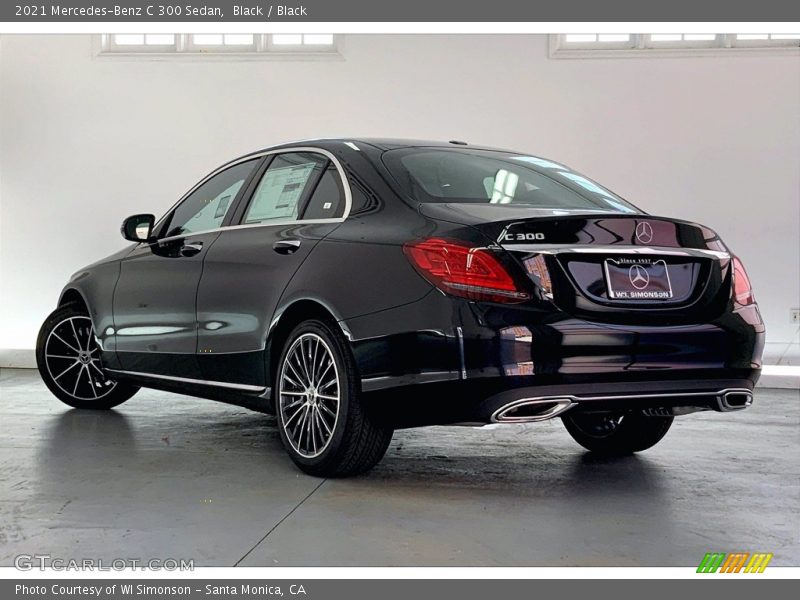 Black / Black 2021 Mercedes-Benz C 300 Sedan
