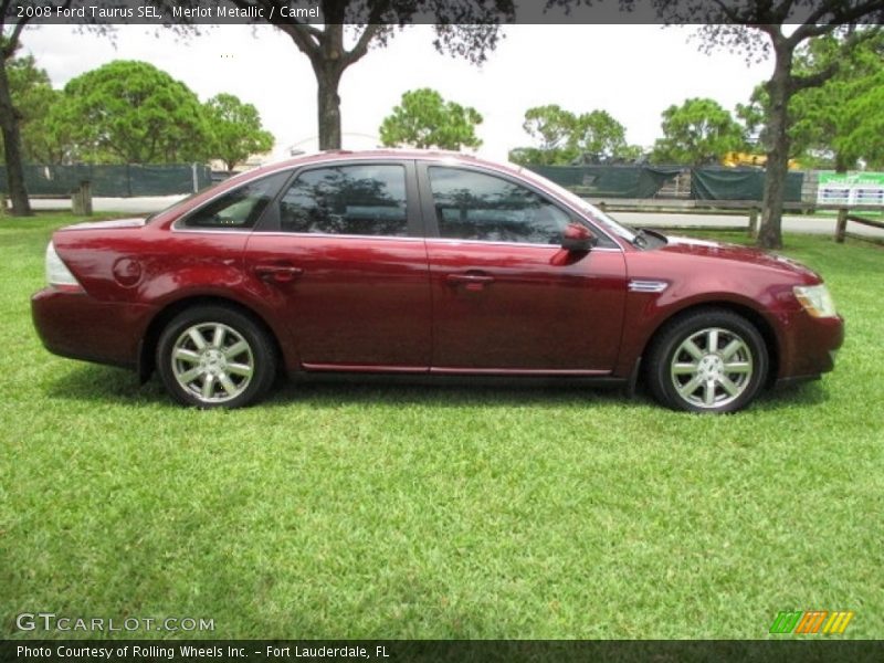 Merlot Metallic / Camel 2008 Ford Taurus SEL