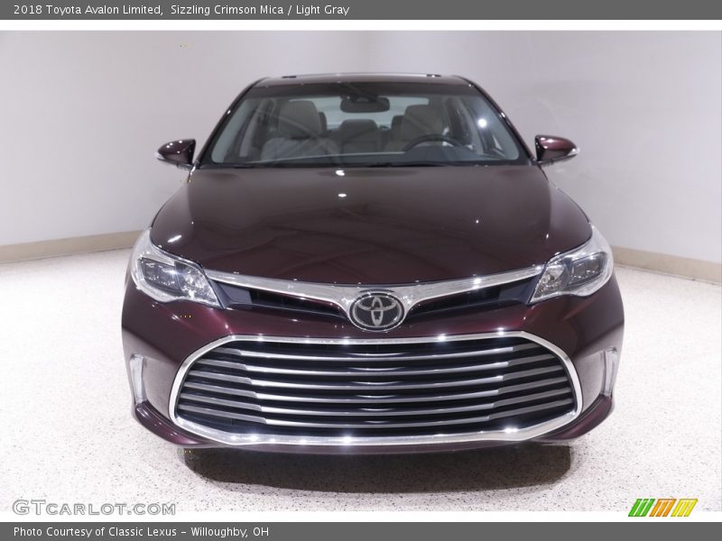 Sizzling Crimson Mica / Light Gray 2018 Toyota Avalon Limited