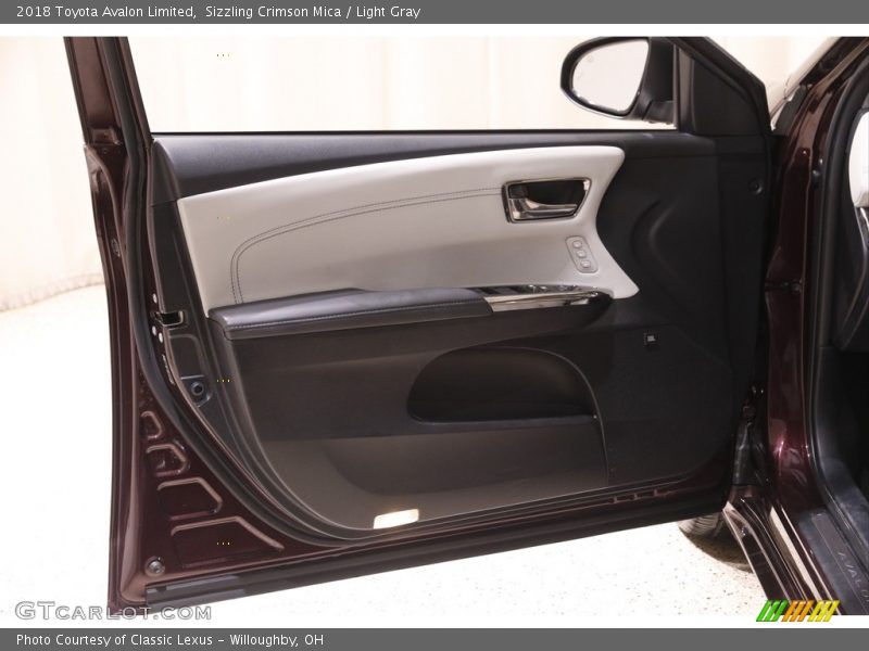 Sizzling Crimson Mica / Light Gray 2018 Toyota Avalon Limited