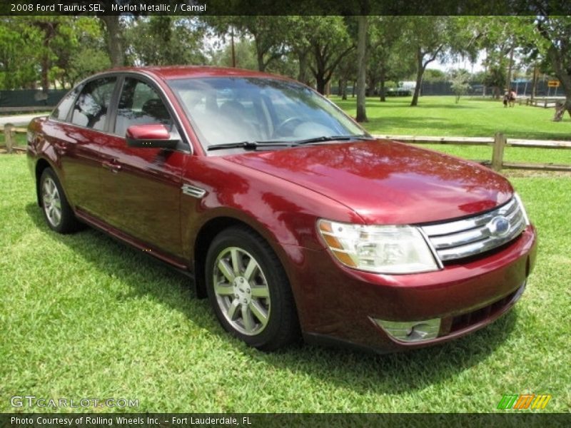 Merlot Metallic / Camel 2008 Ford Taurus SEL