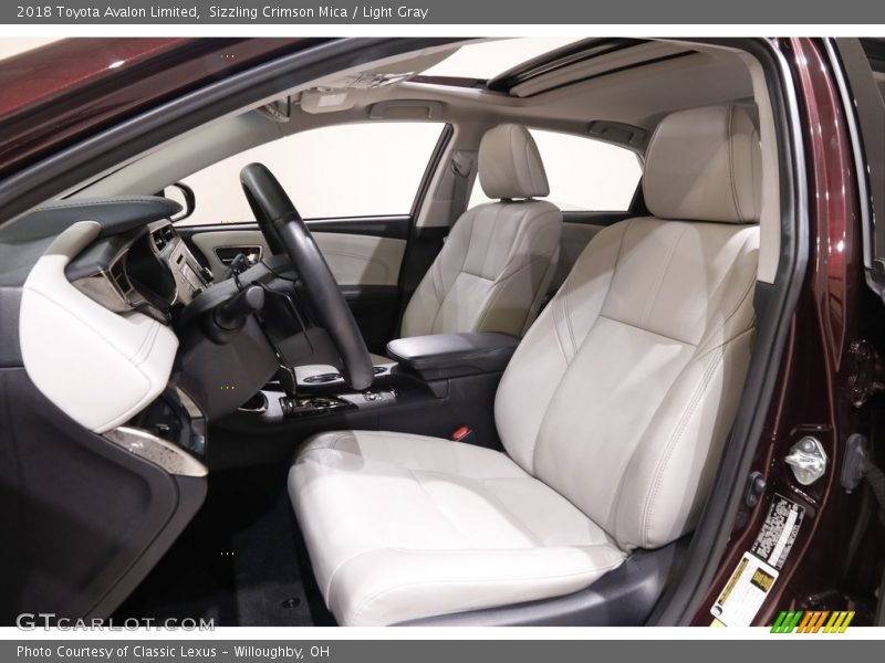 Sizzling Crimson Mica / Light Gray 2018 Toyota Avalon Limited