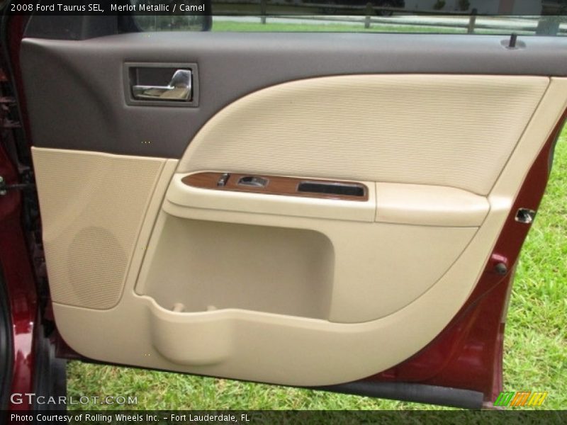 Merlot Metallic / Camel 2008 Ford Taurus SEL