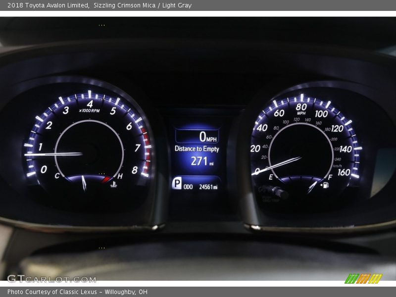 Sizzling Crimson Mica / Light Gray 2018 Toyota Avalon Limited