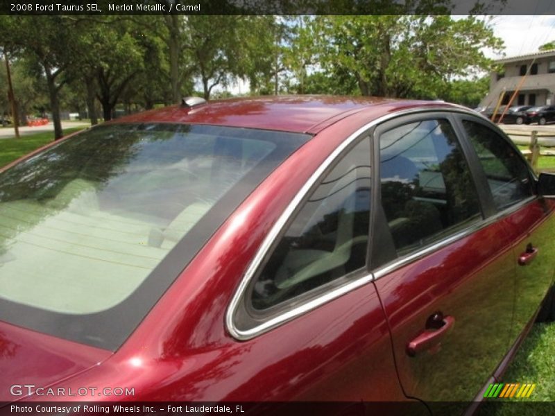 Merlot Metallic / Camel 2008 Ford Taurus SEL
