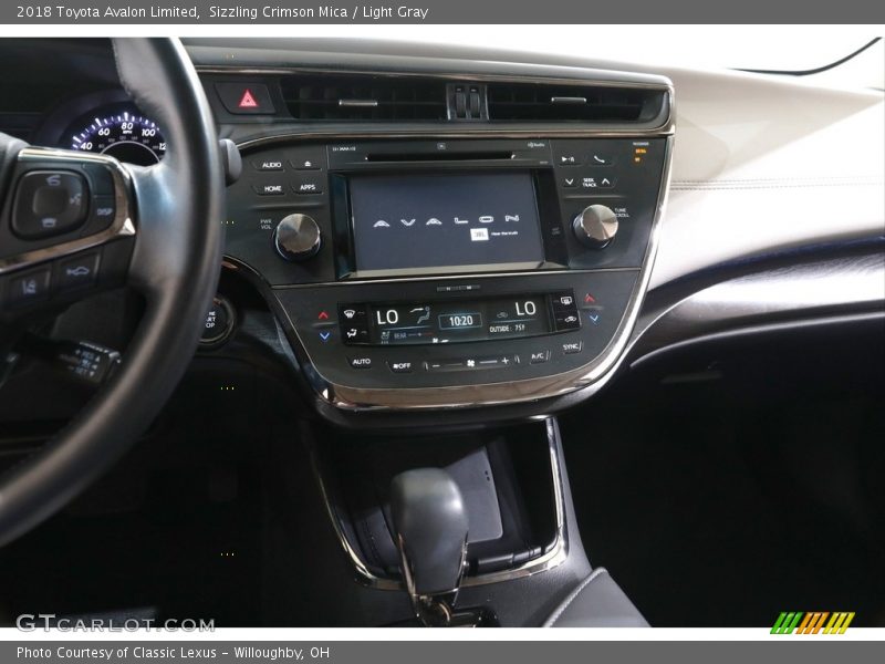 Sizzling Crimson Mica / Light Gray 2018 Toyota Avalon Limited