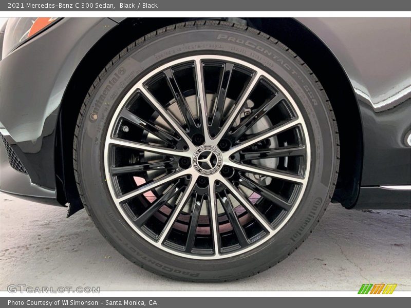 Black / Black 2021 Mercedes-Benz C 300 Sedan