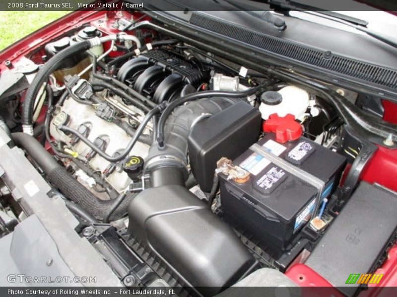 Merlot Metallic / Camel 2008 Ford Taurus SEL