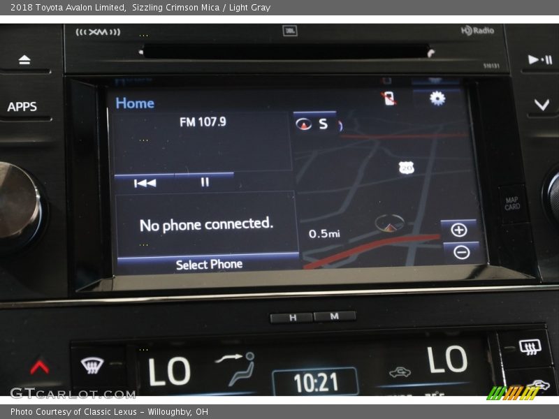 Sizzling Crimson Mica / Light Gray 2018 Toyota Avalon Limited