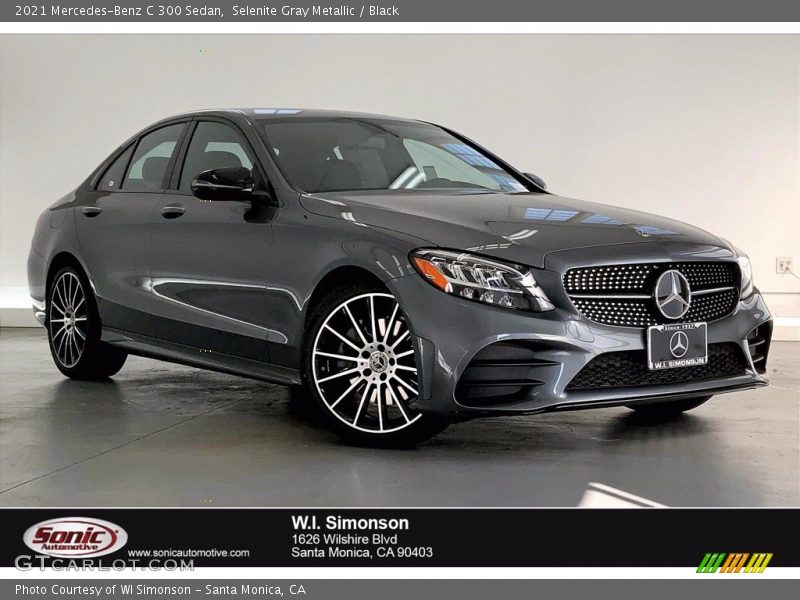 Selenite Gray Metallic / Black 2021 Mercedes-Benz C 300 Sedan