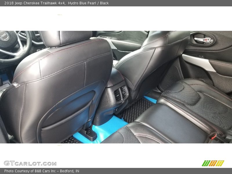 Hydro Blue Pearl / Black 2018 Jeep Cherokee Trailhawk 4x4