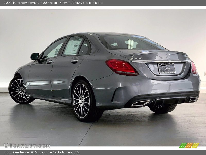 Selenite Gray Metallic / Black 2021 Mercedes-Benz C 300 Sedan