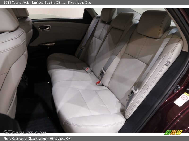 Sizzling Crimson Mica / Light Gray 2018 Toyota Avalon Limited