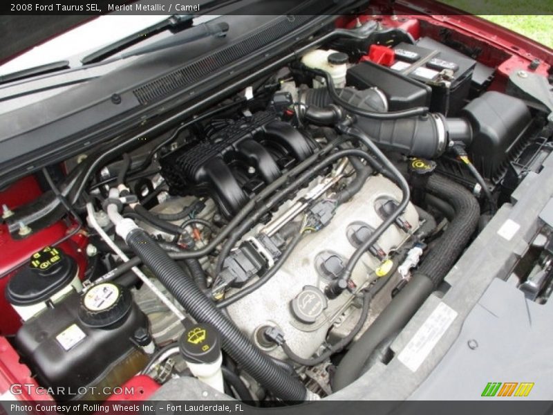 Merlot Metallic / Camel 2008 Ford Taurus SEL
