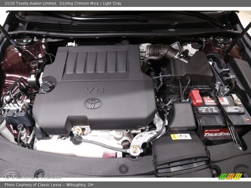 Sizzling Crimson Mica / Light Gray 2018 Toyota Avalon Limited