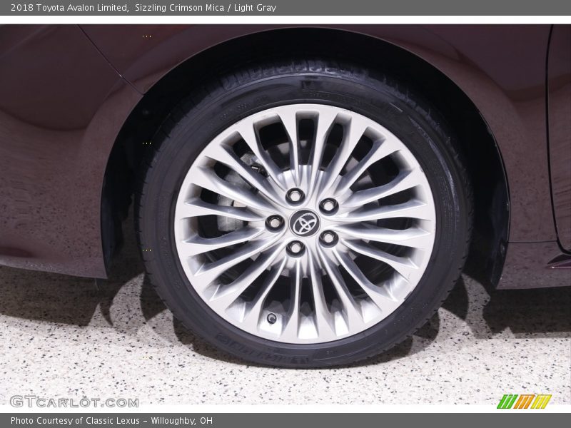 Sizzling Crimson Mica / Light Gray 2018 Toyota Avalon Limited