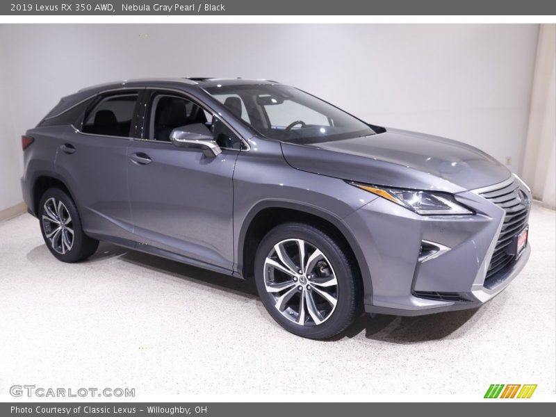 Nebula Gray Pearl / Black 2019 Lexus RX 350 AWD