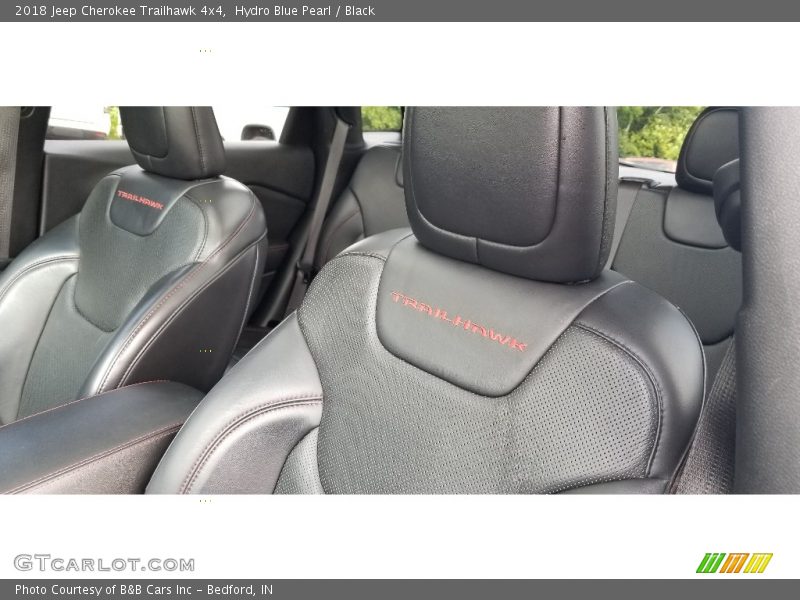 Hydro Blue Pearl / Black 2018 Jeep Cherokee Trailhawk 4x4