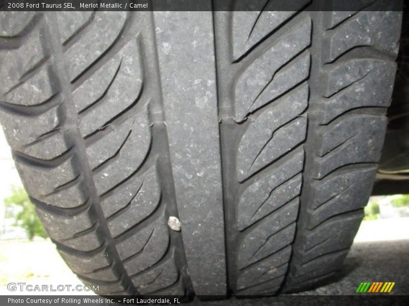 Merlot Metallic / Camel 2008 Ford Taurus SEL