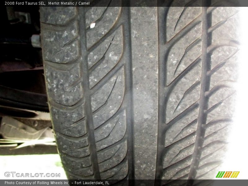 Merlot Metallic / Camel 2008 Ford Taurus SEL