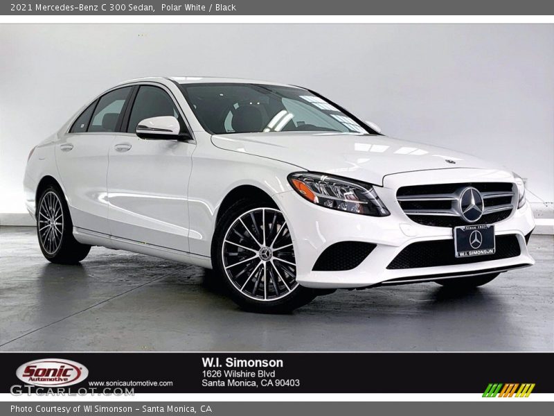 Polar White / Black 2021 Mercedes-Benz C 300 Sedan