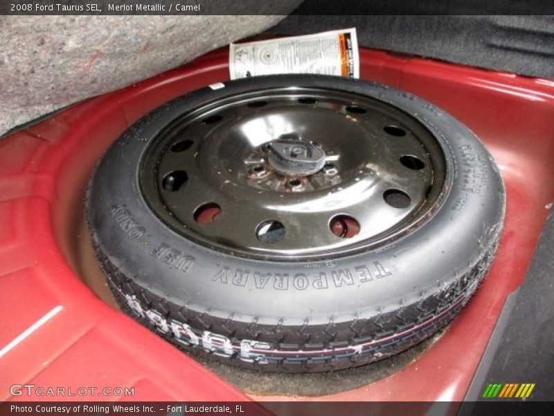 Merlot Metallic / Camel 2008 Ford Taurus SEL