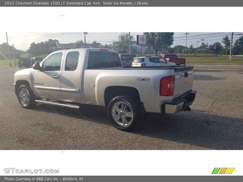 Silver Ice Metallic / Ebony 2013 Chevrolet Silverado 1500 LT Extended Cab 4x4